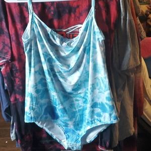 Sparkling Water Print Swimsuit/Leotard